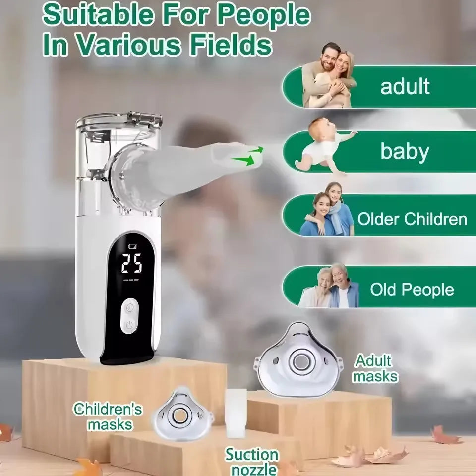 Nebulizador de malla silencioso portátil