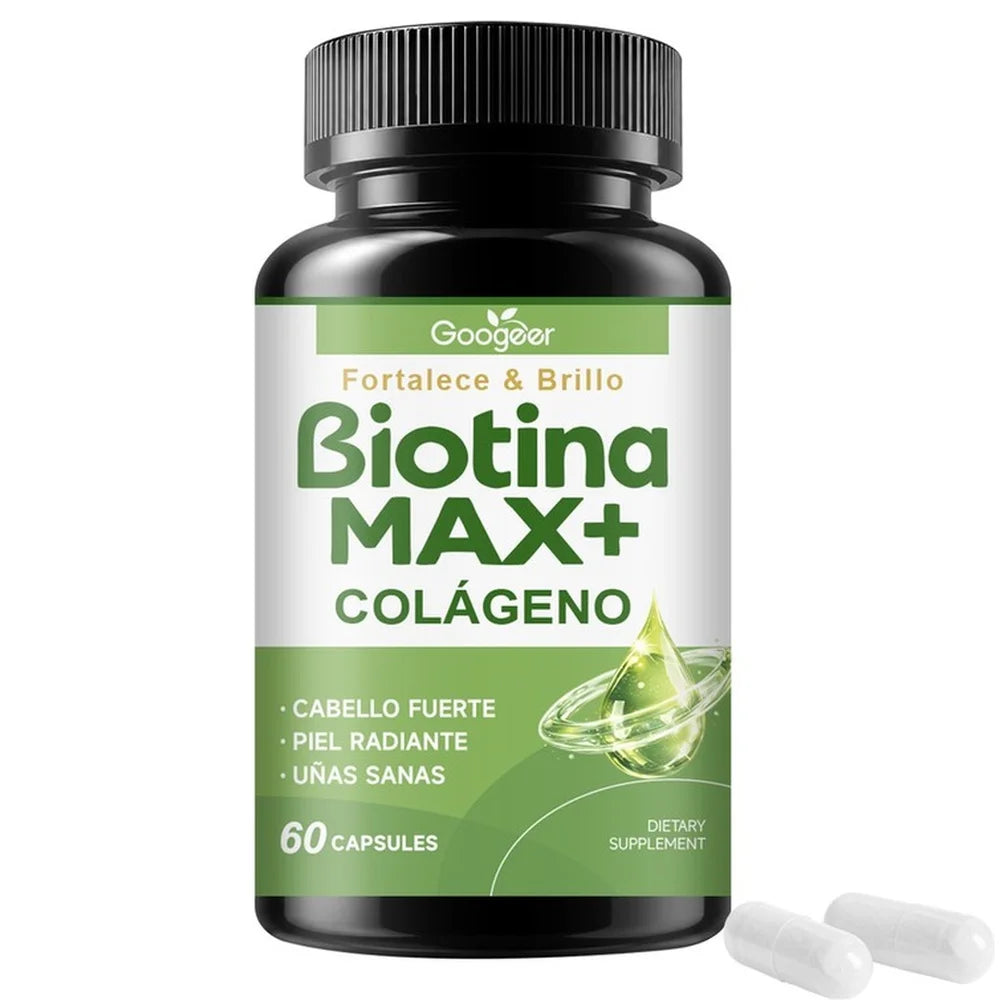 BIOTINA MAX + COLAGENO - FORMULA PREMIUM