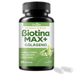 BIOTINA MAX + COLAGENO - FORMULA PREMIUM